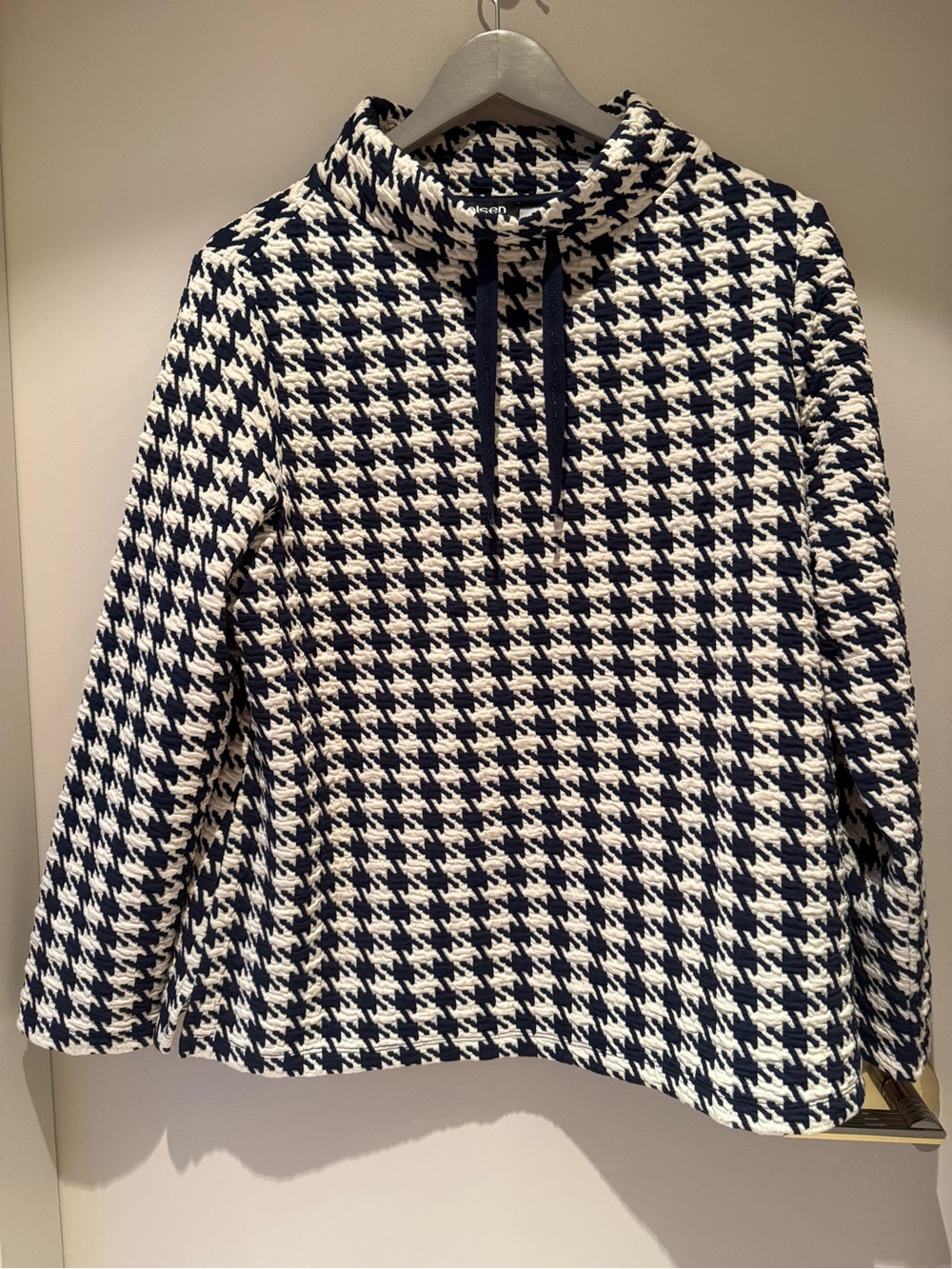 Olsen Henny Jersey Mock Neck Sweater